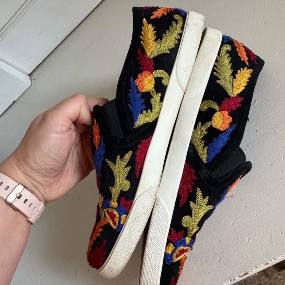 Alice + Olivia‎ Sasha floral embroidered slip on shoes size 39.5 (US 9) - Picture 7 of 12